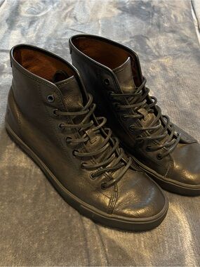 Frye Men's Black Leather Chukka Lace-Up Boots